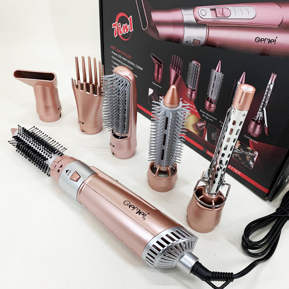 Фен для волос с насадками универсальный, Фен для объемной укладки Классический волос FD-62 Львов - изображение 6