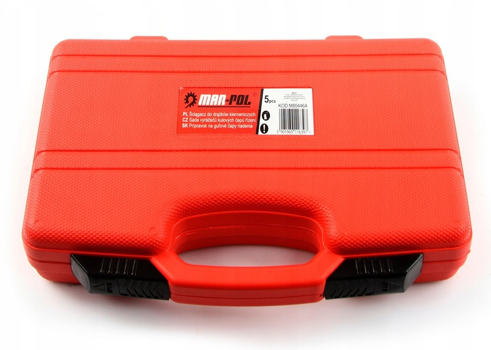 Набор инструментов для снятия рулевой тяги 5 элементов с кейсом Mar-Pol (M80446А) Нововолынск - изображение 4