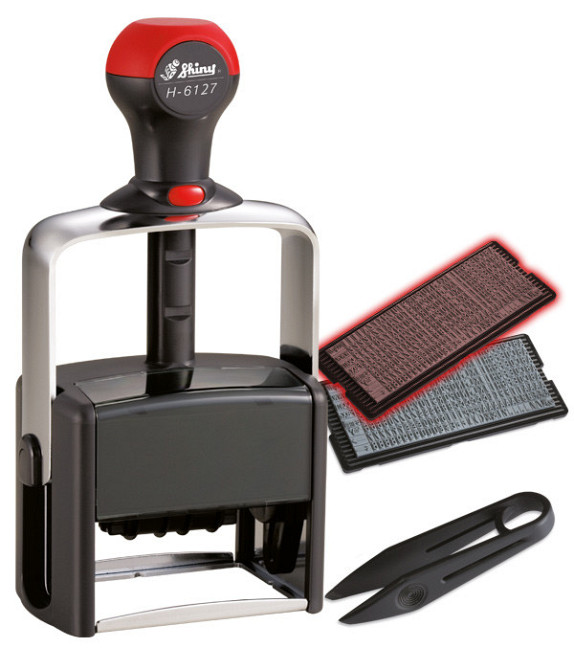 Металевий,самонабірний датер-штамп 6-рядк, 60х40мм Київ - фото 1