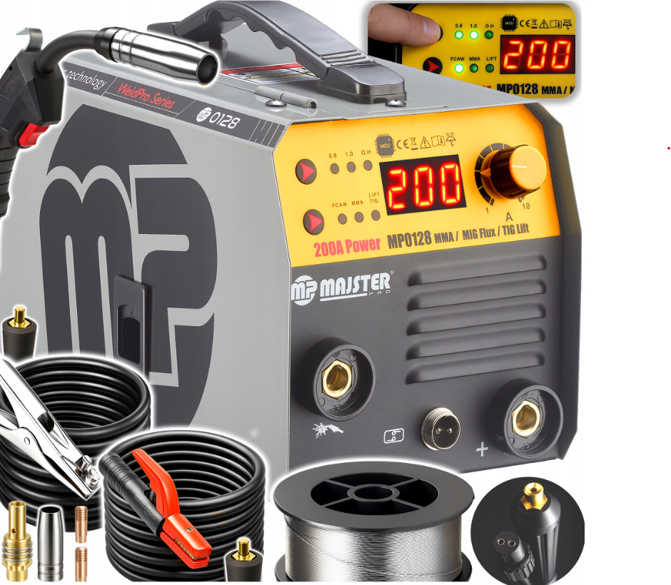 Інверторний зварювальний апарат IGBT MIG FLUX MMA migomat MP0128 Київ - фото 1
