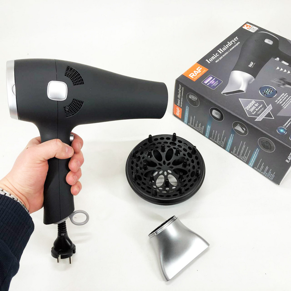 Фен для укладки волос салонный RAF, Хороший электрический фен, Фены для сушки волос TL-39 Львов - изображение 3