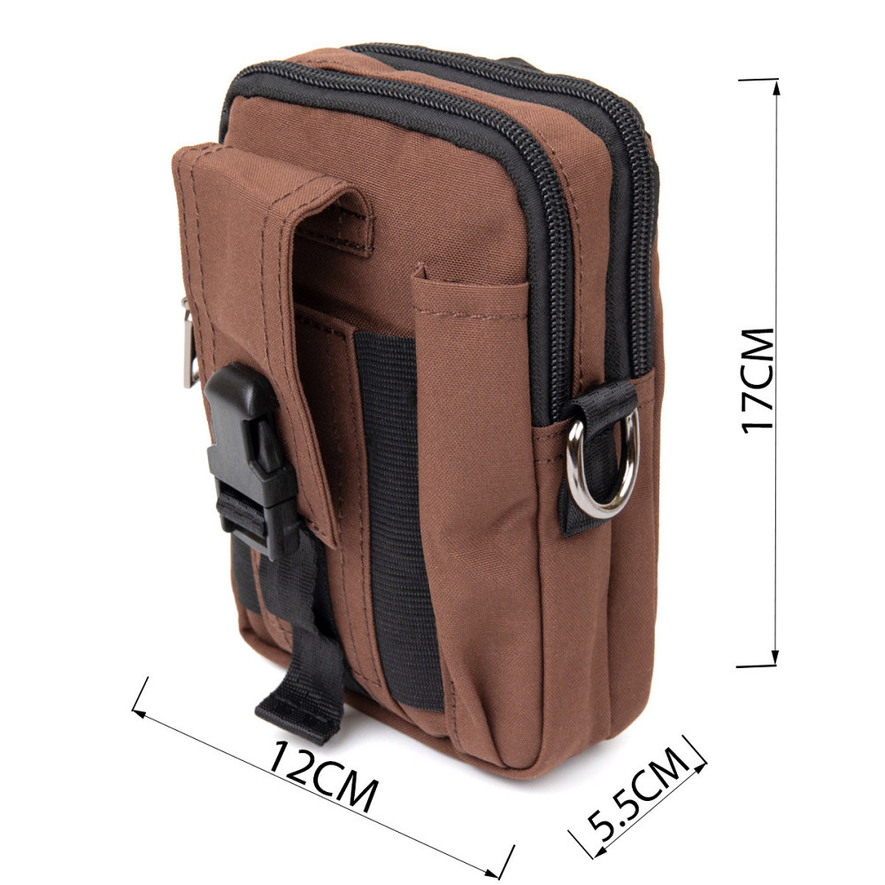 Сумка на пояс нейлон Vintage 20648 Коричневая Киев - изображение 3