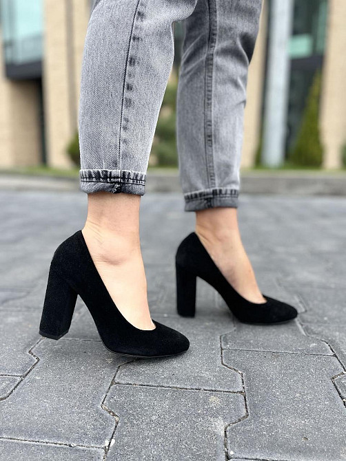 Nivelle Туфлі жіночі NIVELLE чорні натуральна замша 37р. каблук 9 см (5169) Коломыя - изображение 8