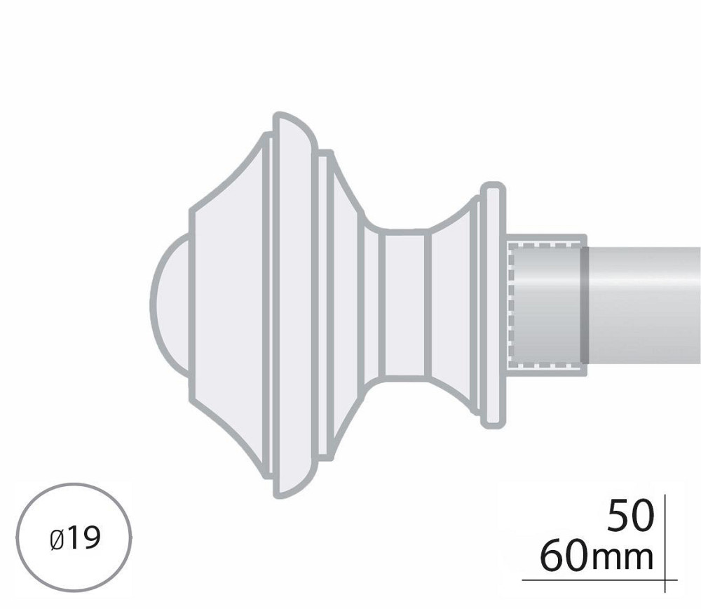 Закінчення для карнизу Orvit БОРДЖЕЗА 19 мм АРКТІС Львов - изображение 2