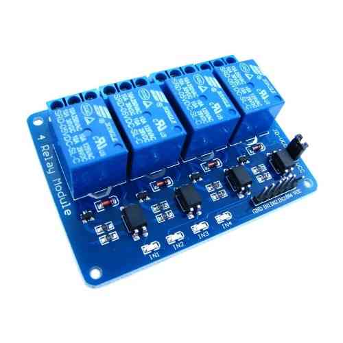 4-канальный модуль реле 5В надежное управление нагрузкой для Arduino, PIC, AVR и ARM Киев