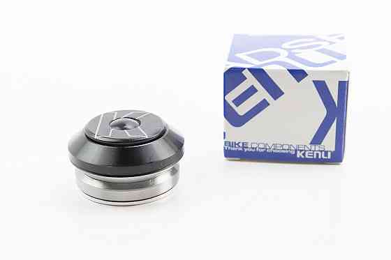 Кермова колонка 1-1/8" (41,8/28,6x41,8/30) безрізьбової вилки, інтегровані, пром-підшипники, чорні KL-B520 Київ