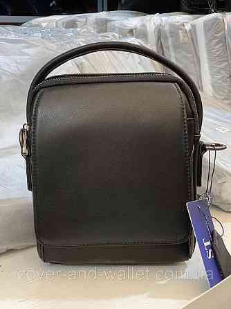 Мужская компактная сумка-барсетка через плечо с ручкой из мягкой кожи ST 2053 Киев
