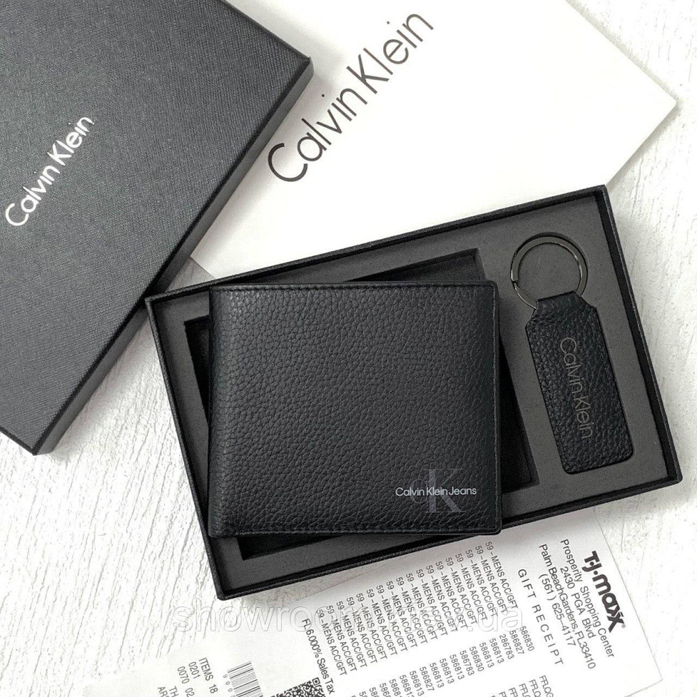 Чоловіче шкіряне портмоне в подарунковій упаковці Ск (8875-2) Київ - фото 5