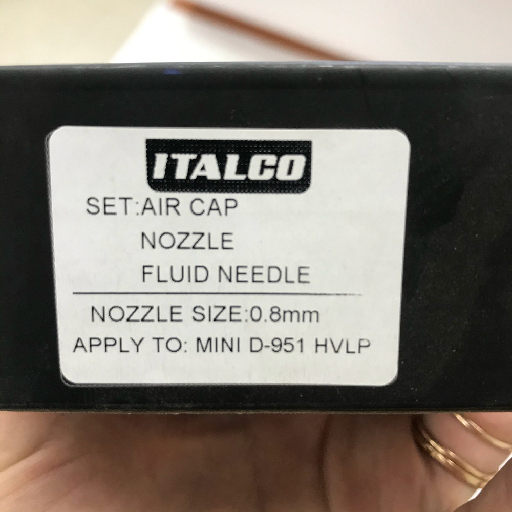 Форсунка 0,8 мм для краскопультів D-951-MINI HVLP ITALCO NS-D-951-MINI-0.8 Одеса - фото 4