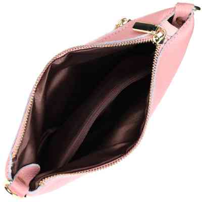 Сумка Vintage Женская с двумя ремнями из натуральной кожи Розовая (22644) Винница