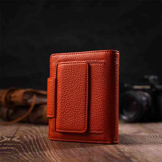 Неповторний жіночий гаманець з натуральної шкіри Tony Bellucci 22064 Помаранчевий Київ