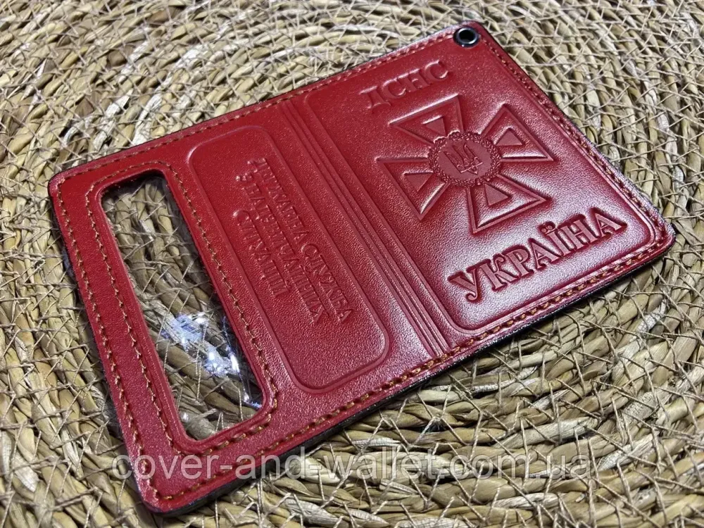 Обкладинка для нового посвідчення ДСНС із кишенею для жетону Puos Київ - фото 12