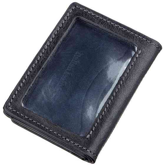 Обкладинка для водійських прав гладка шкіра GRANDE PELLE 11193 Чорна Київ