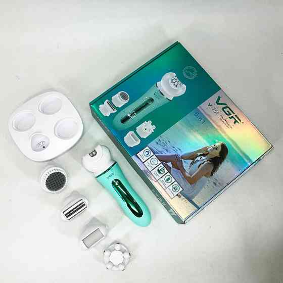 Жіночий акумуляторний епілятор для тіла VGR 5 в 1 V-751, Для чищення п'ят електрична TK-25 Івано-Франківськ