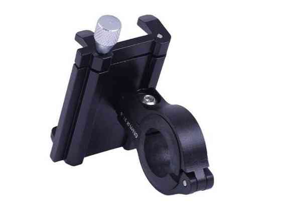 Держатель телефона HFCM-17  (крепление на руль), алюминий, черный Мукачево