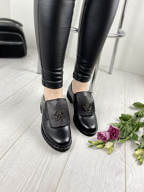 D and V Туфлі жіночі D and V 2031 чорні (весна-осінь, шкіра натуральна) (2244) Коломия - фото 6