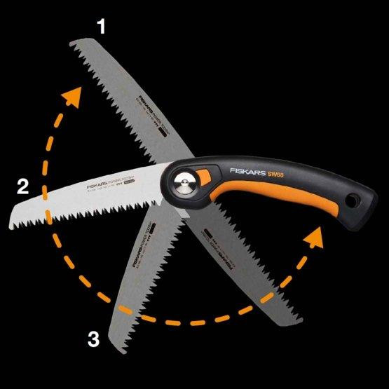 Складна Пила 3 положення різа Fiskars Plus "SW68" (1067552) Нержавіюча сталь Нововолинськ - фото 8