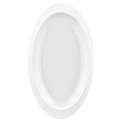 Блюдо Ardesto Ancona 27.2х15.7х2.5см порцеляна, овальне, біле (AR3556) Винница