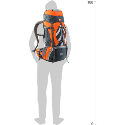 Рюкзак туристический Naturehike NH70B070-B 70+5 л Orange (6927595709016) Винница - изображение 4