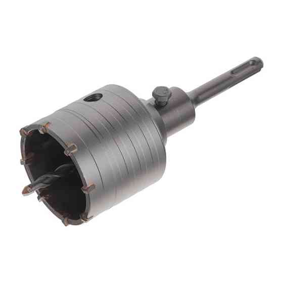 Свердло корончате по бетону 65 мм, перехідник SDS-Plus 100 мм INTERTOOL SD-7065 Киев