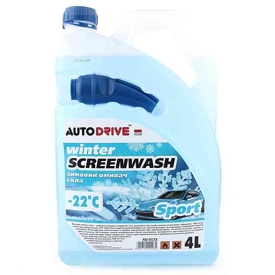 Омивач скла зимовий AutoDrive Sport -22°C 4л Киев