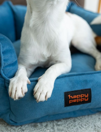 Лежак для собак і котів Happy Peppy (Хеппі Пеппі) Voyage 60 х 60 см., Синій Запоріжжя