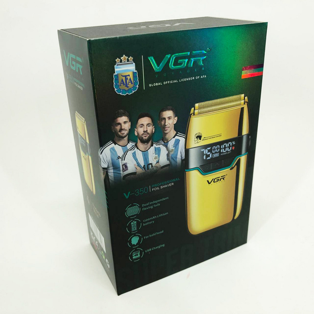 Чоловіча електрична акумуляторна електробритва VGR, Бездротова електробритва для бороди AQ-23 Львів - фото 3