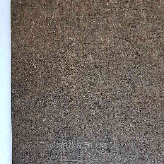 Обои виниловые на флизелине Rasch Factory 0.53х10,05 под штукатурку под бетон темно коричневые 429329 Киев