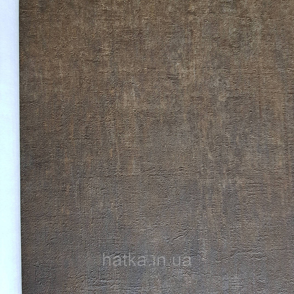 Шпалери вінілові на флізелін Rasch Factory 0.53х10,05 під штукатурку під бетон темно коричневі 429329 Київ - фото 2