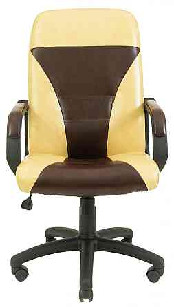 Офісне Крісло Керівника Richman Siesta Titan Gold Beige-Firenze Пластік Річ М2 AnyFix Бежево-коричневий Київ