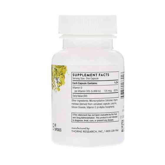 Вітамін Д3 Thorne Vitamin D 5000 60 капс Київ
