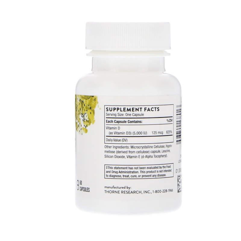 Вітамін Д3 Thorne Vitamin D 5000 60 капс Київ - фото 2