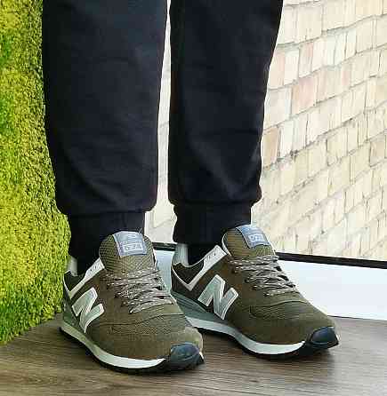 Кросівки New Balance 574 Хакі Чоловічі Зелені Нью Баланс (розміри: 40) — 74-11 Дніпро