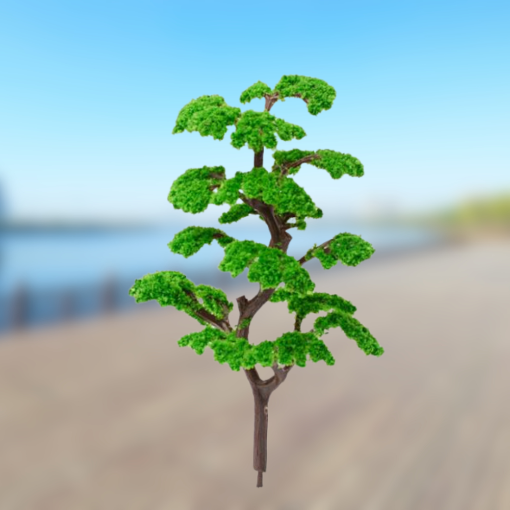 Зелені дерева 11-12.5 см для макетів, мініатюри, піщаного столу,  міні-саду, кашпо, діорам, моделювання Одеса - фото 6