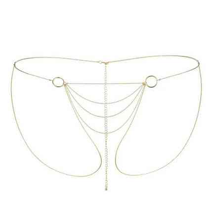 Цепочка-трусики Bijoux Indiscrets Magnifique Bikini Chain – Gold, украшение для тела Sex Aura Киев