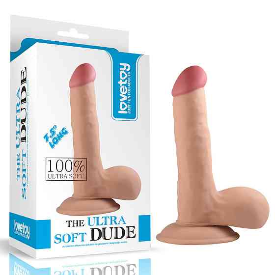 Фаллоимитатор-реалистик на присоске SOFT DUDE (18 см) Sex Aura Киев