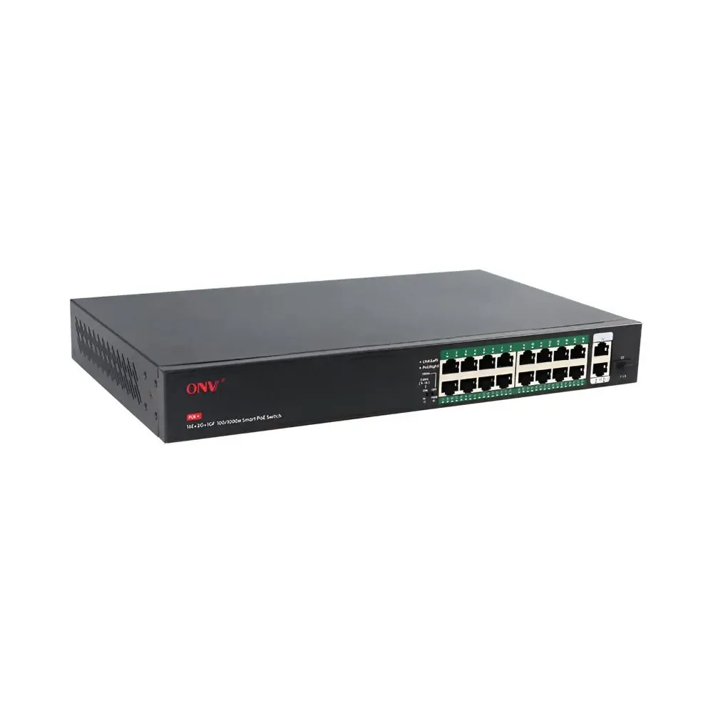 PoE-комутатор некерований 19-портовий ONV ONV-H1016PFD з 16 портами PoE (73-00066) Киев - изображение 3
