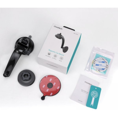 Универсальный автодержатель Choetech с магнитным креплением на стекло или торпеду (AT0005-BK) Винница - изображение 9