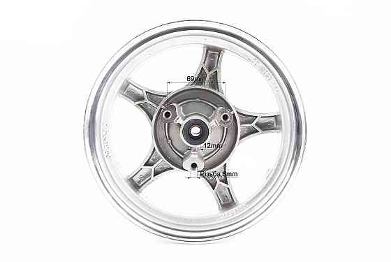 Диск передній литий MT2,50x10 d12mm (диск гальм. 3 болти) "5 променів" сірий Киев