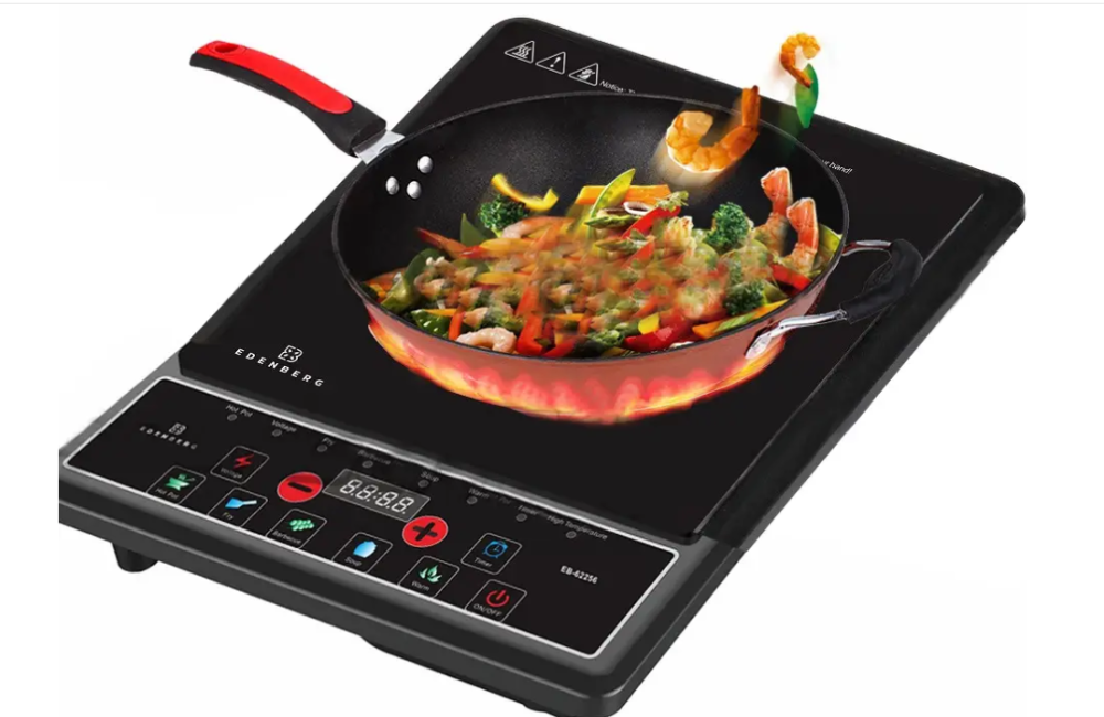 Портативна інфрачервона електроплита EDENBERG EB-62256 2,000 Вт 1кф. 2000Вт.(чорний) Одеса - фото 2