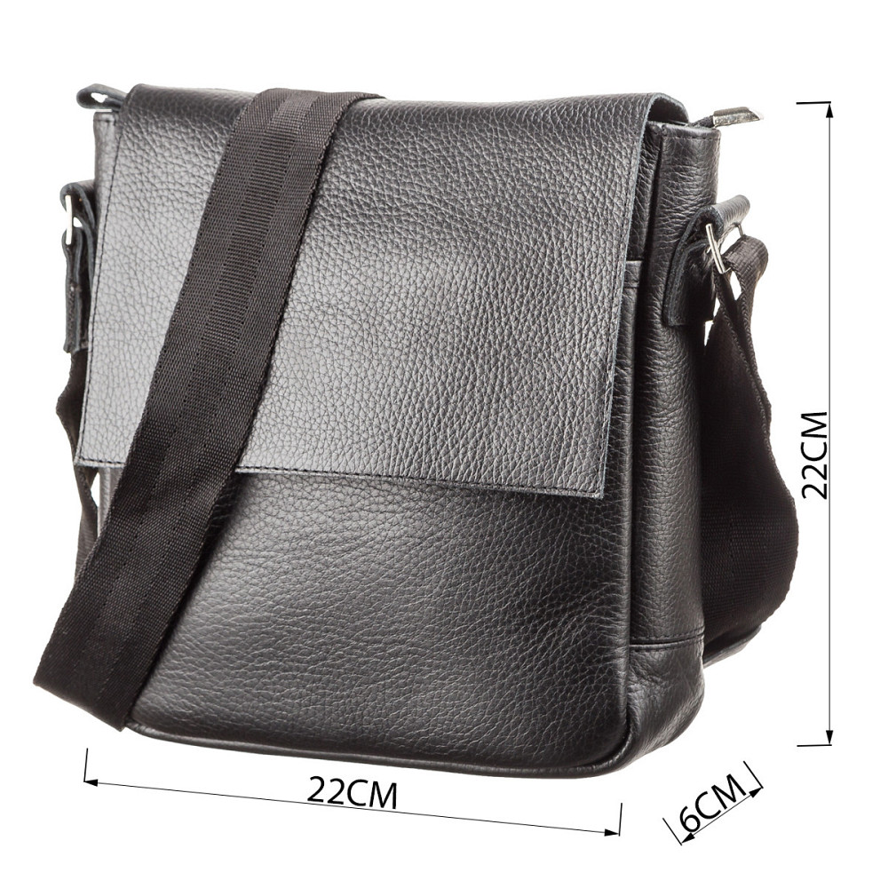 Сумка з натуральної шкіри Чорна (SHVIGEL) Київ - фото 7