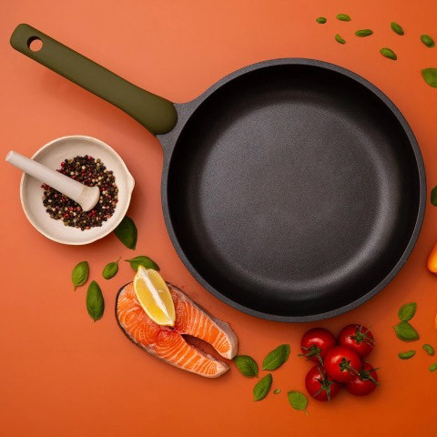 Сковорода з бакелітовою ручкою Well Done WD-1046E 26 см, Нова алюмінієва сковорода SC-21 Львів - фото 12