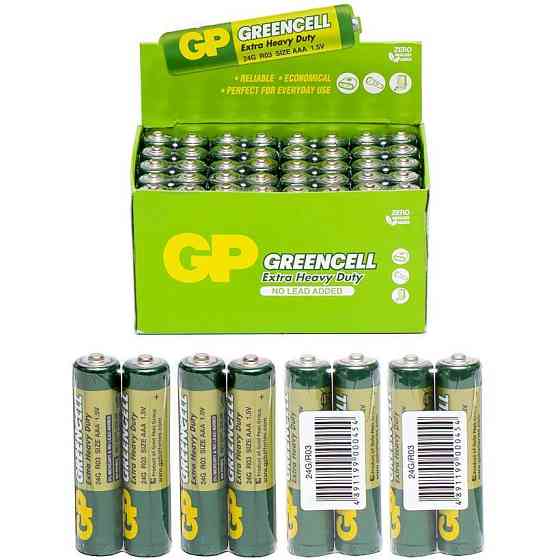 Батарейка мініпальчик AAA GP GREENCELL R03 24G 1.5V 40 шт. пч Рівне