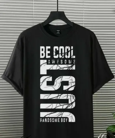 Футболка мужская с принтом  48 Черная 2664093592 Днепр