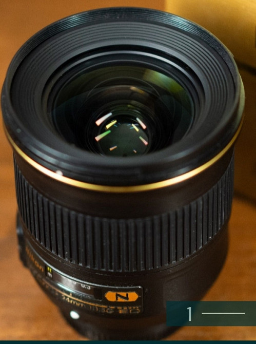 Объектив: Nikkor 24mm. f/1.8G ED. Nikon. Київ - фото 1