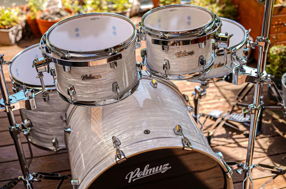 Ударная установка  Polmuz Birch Model 3 (22/10/12/16/14) - white swirl Киев - изображение 1