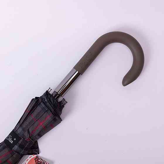 Классический полуавтоматический зонт-трость серый Киев