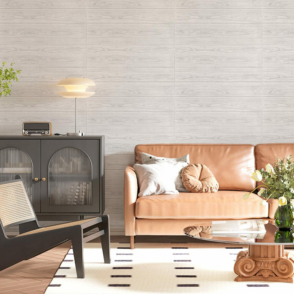 Самоклеющаяся декоративная 3D панель 700x700x4мм Белое дерево (383) SW-00000652 Киев - изображение 10