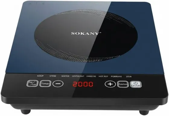 Індукційна плита SK-07048 2200 Вт, керамічна поверхня 28×28 см, компактна та потужна Одеса
