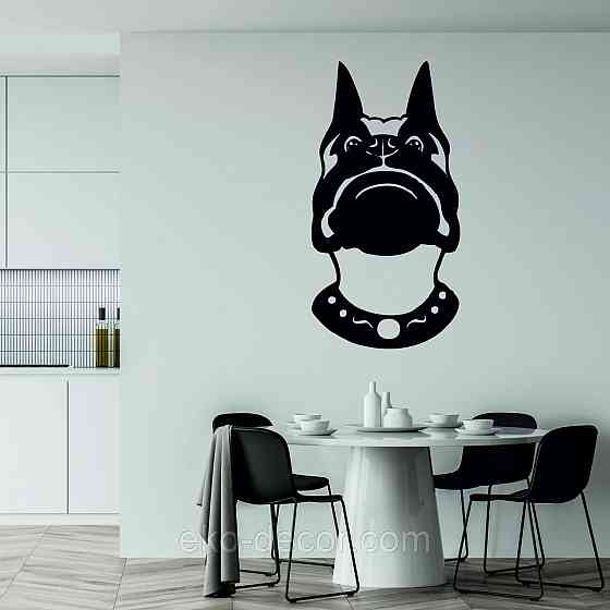 Декоративное настенное Панно «Собака», Декор на стену 110*57 см, Черный Киев